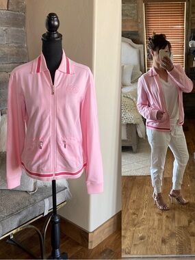 Escada Sport Baby Ballet Pink Full Zip
Track Jacket Country Club Old Money
